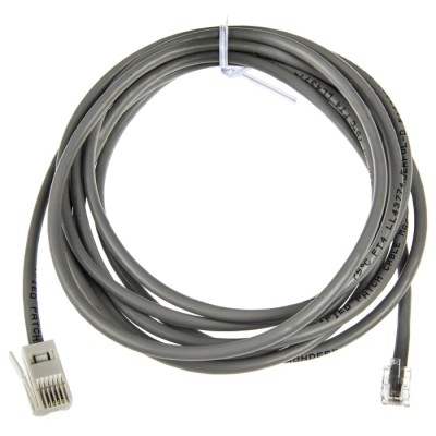 RS PRO Telephone Extension Cable Male RJ11 to Male BT Connector, Grey Transparent Sheath, 3m RJ11
