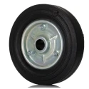 Guitel Hervieu Rubber Trolley Wheel 250 kg Load Capacity 200 mm Diameter 50 mm Width Steel Hub Plain Bore 438-7799