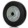 Guitel Hervieu Rubber Trolley Wheel 250 kg Load Capacity 200 mm Diameter 50 mm Width Steel Hub Plain Bore 438-7799