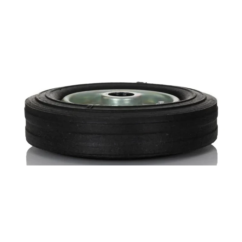Guitel Hervieu Rubber Trolley Wheel 250 kg Load Capacity 200 mm Diameter 50 mm Width Steel Hub Plain Bore 438-7799