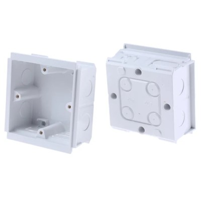MK Electric Polyvinyl Chloride Cable Trunking Accessory Pinnacle Bench Back Box White 35mm x 210mm VTS6035 WHI