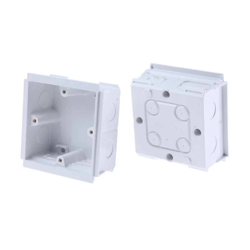 MK Electric Polyvinyl Chloride Cable Trunking Accessory Pinnacle Bench Back Box White 35mm x 210mm VTS6035 WHI
