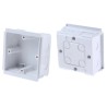 MK Electric Polyvinyl Chloride Cable Trunking Accessory Pinnacle Bench Back Box White 35mm x 210mm VTS6035 WHI