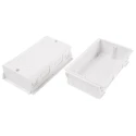 MK Electric Polyvinyl Chloride Pinnacle Bench Cable Trunking Accessory Back Box 35mm VTS7035 WHI