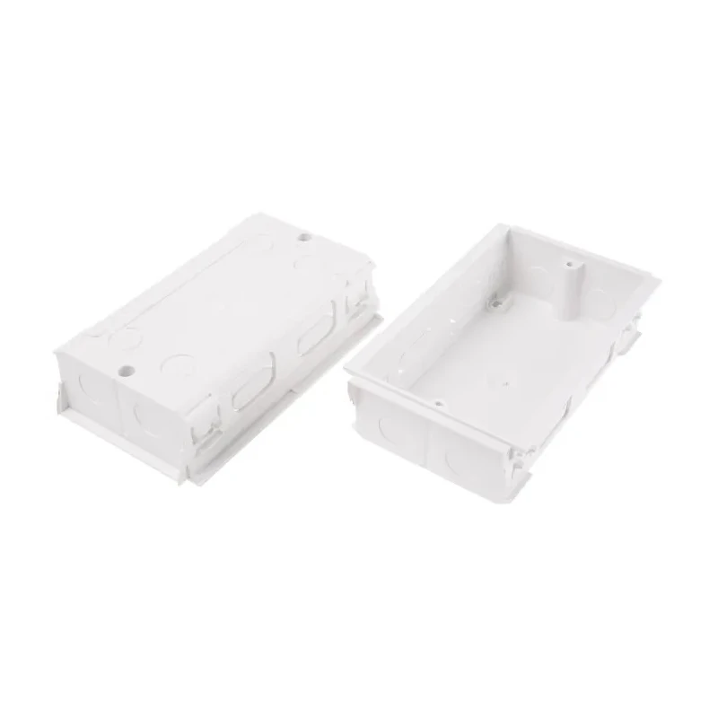 MK Electric Polyvinyl Chloride Pinnacle Bench Cable Trunking Accessory Back Box 35mm VTS7035 WHI