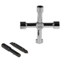 RS PRO Die Cast Zinc 5-way Control Cabinet Key 439-3019