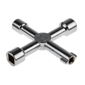 RS PRO Die Cast Zinc 5-way Control Cabinet Key 439-3019