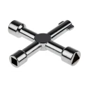 RS PRO Die Cast Zinc 5-way Control Cabinet Key 439-3019