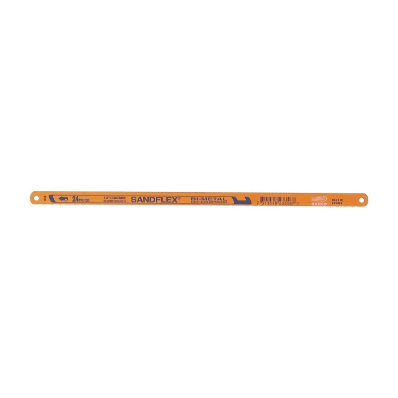 Bahco 300 mm Spring Steel Multi Material Hacksaw, 24 TPI 3906-300-24-10P