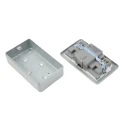 Powerbreaker Metal Clad 13A Active 2 Gang RCD Socket Surface Mounted Steel Grey IP2XD IP4X 250V ac K6231 ALM
