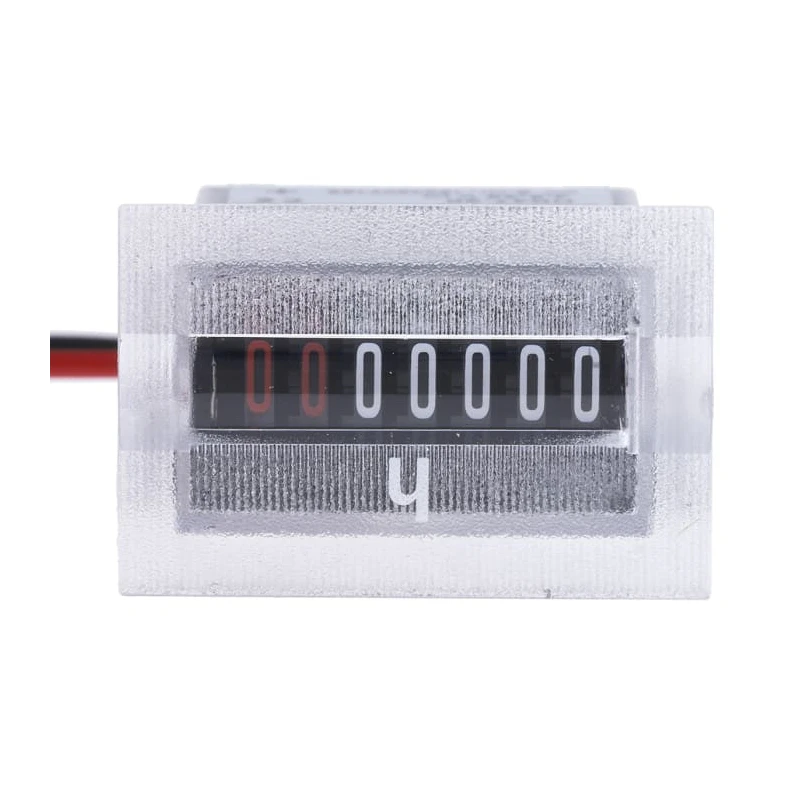 Kubler 7 Digit Hour Meter Counter Panel Mount 4.5-35VDC Wire Lead 3.060.200.383