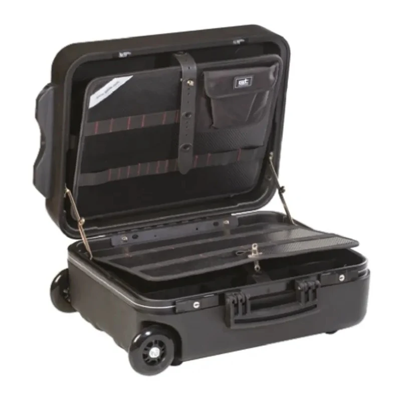 GT Line 2 Drawer Plastic Tool Case Wheeled, High-Density Polyethylene, 453 mm x 345 mm x 185 mm NM WHEELS PEL