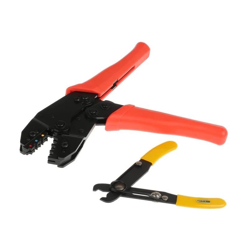 HellermannTyton Insulated Terminal Crimp Terminal Kit 630 Pieces with Crimp Tool and Cable Tie A801632T 630PC TERMINAL KIT