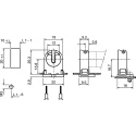 BJB Fluorescent Lamp Holder T5 Screw Snap-Fit 60V 120W Polycarbonate 2-Pin 26.620.2001.50