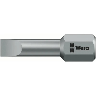 Wera Screwdriver Bit Hex Drive 25 mm Overall Length 1-Piece 05056203001