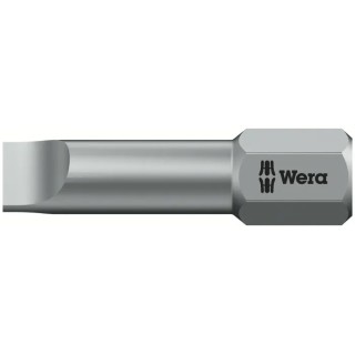 Wera Screwdriver Bit, 1/4 in Tip, Hex Drive, 5.5mm Blade Width, 25mm Overall Length 05056225001