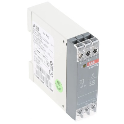 ABB Monitoring Relay Single and Three Phase SPST Contact DIN Rail Mount 460V AC 1SVR550871R9500