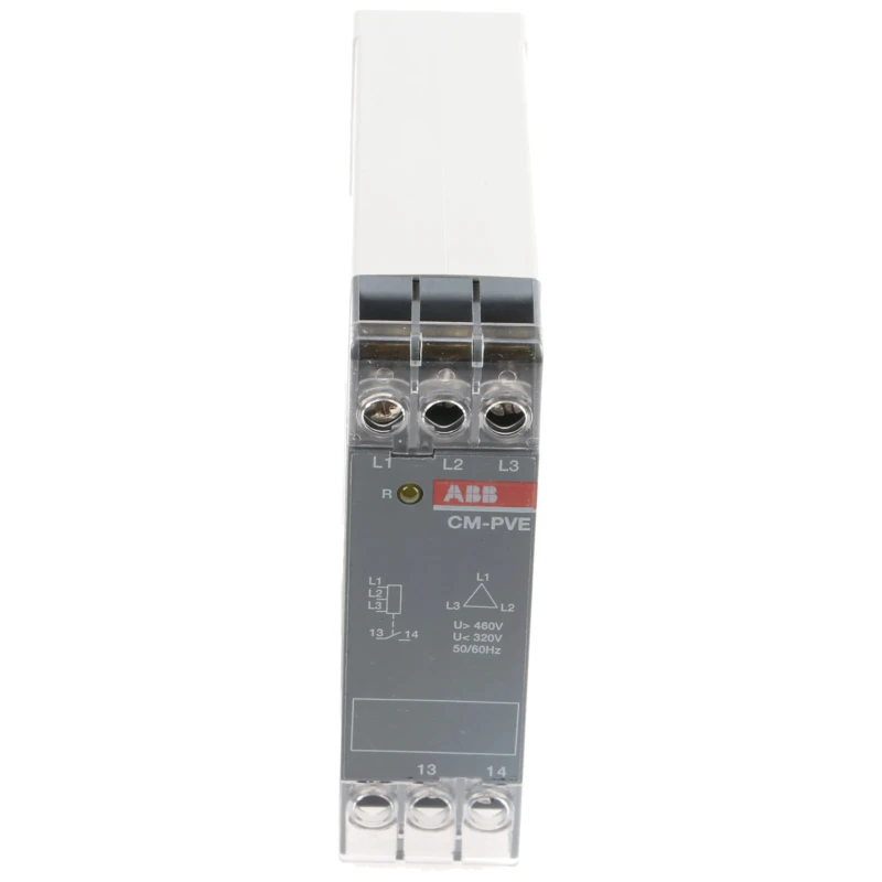 ABB Monitoring Relay Single and Three Phase SPST Contact DIN Rail Mount 460V AC 1SVR550871R9500
