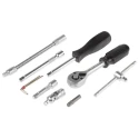 MTI 46-Piece 1/4 in Standard Socket Set Chrome Vanadium Steel Ratchet Wrench with Durable Case 568-514