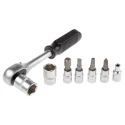MTI 46-Piece 1/4 in Standard Socket Set Chrome Vanadium Steel Ratchet Wrench with Durable Case 568-514