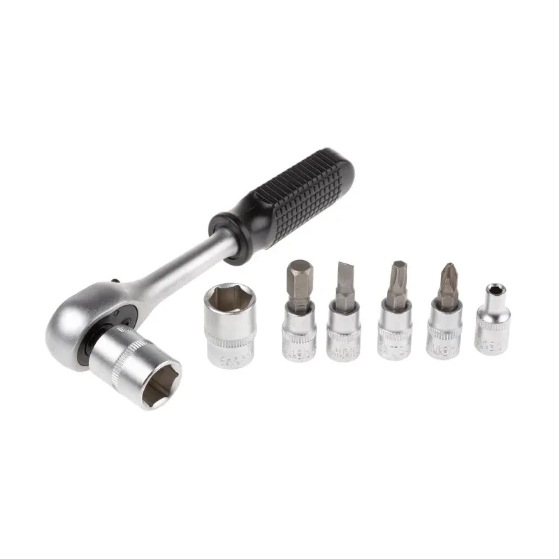 MTI 46-Piece 1/4 in Standard Socket Set Chrome Vanadium Steel Ratchet Wrench with Durable Case 568-514