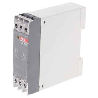 ABB Monitoring Relay Undervoltage & Phase Failure Detection 3, 1 Phase, SPST Contact, DIN Rail Mount, 440V AC 1SVR550881R9400