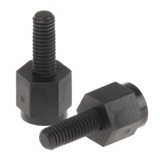 Essentra M3 Nylon Hex Threaded Standoff Male-Female, 6 mm Body, 8 mm Male Bolt, Flame-Retardant 102-6491