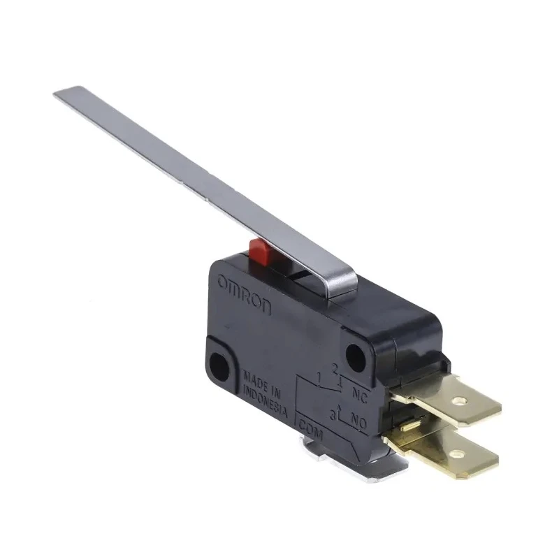 Omron Aratas Long Leaf Lever Micro Switch, Tab Terminal, 16A, 250 V AC/DC, SPDT, IP40 V-163-1C5