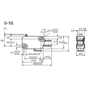 Omron Aratas Long Leaf Lever Micro Switch, Tab Terminal, 16A, 250 V AC/DC, SPDT, IP40 V-163-1C5