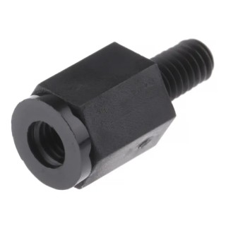 Essentra M4 Nylon Hex Standoff 10 mm Body, 8 mm Flat, Male/Female Thread HTSN-M4-10-8-2