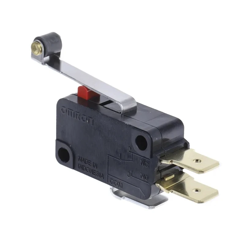 Omron Long Roller Lever Micro Switch SPDT 16A 250V AC Quick Connect Terminal V-166-1C5