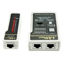 RS PRO Network Cable Tester RJ45, Coaxial Battery Powered LED Display RJ45 Model RJ45