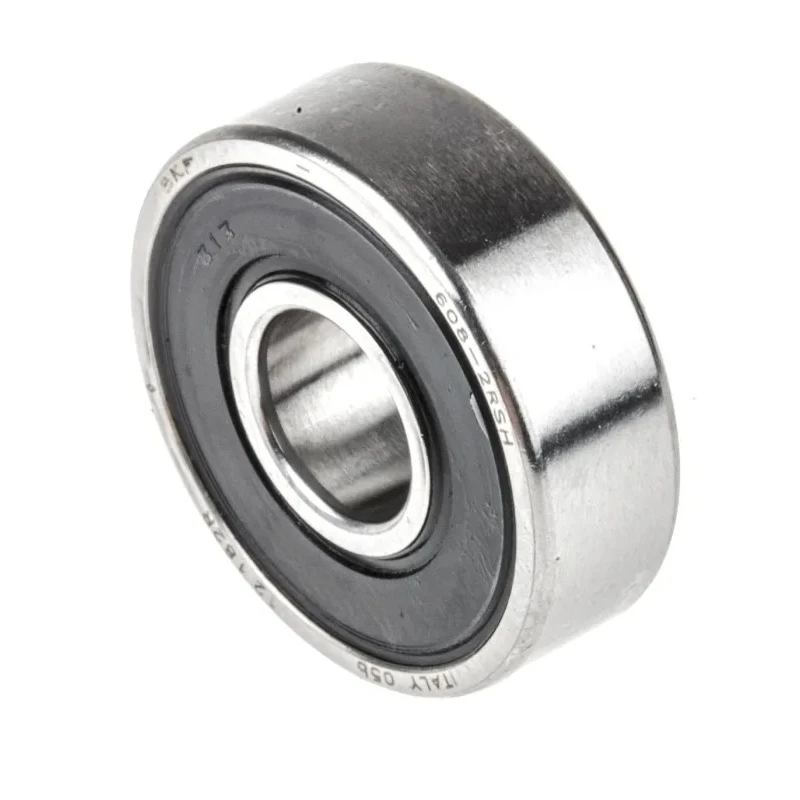 SKF Single Row Deep Groove Ball Bearing 8 mm ID, 22 mm OD, 7 mm Race Width, Sealed 608-2RSH