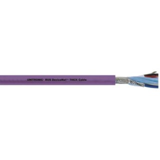 Lapp UNITRONIC BUS DN Data Cable, 2 Cores, 0.86 mm² CSA 15 AWG, Unscreened, 100 m, Purple Polyvinyl Chloride Sheath 2170342