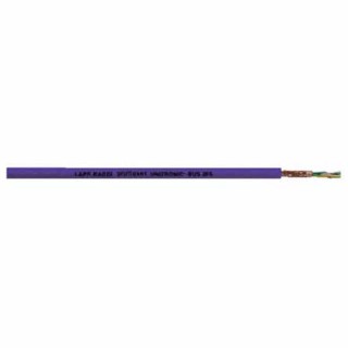 Lapp UNITRONIC BUS IBS Data Cable, 2 Cores, 0.22 to 1 mm² CSA 17 AWG, Screened, 50 m, Purple Polyethylene Sheath 2170208