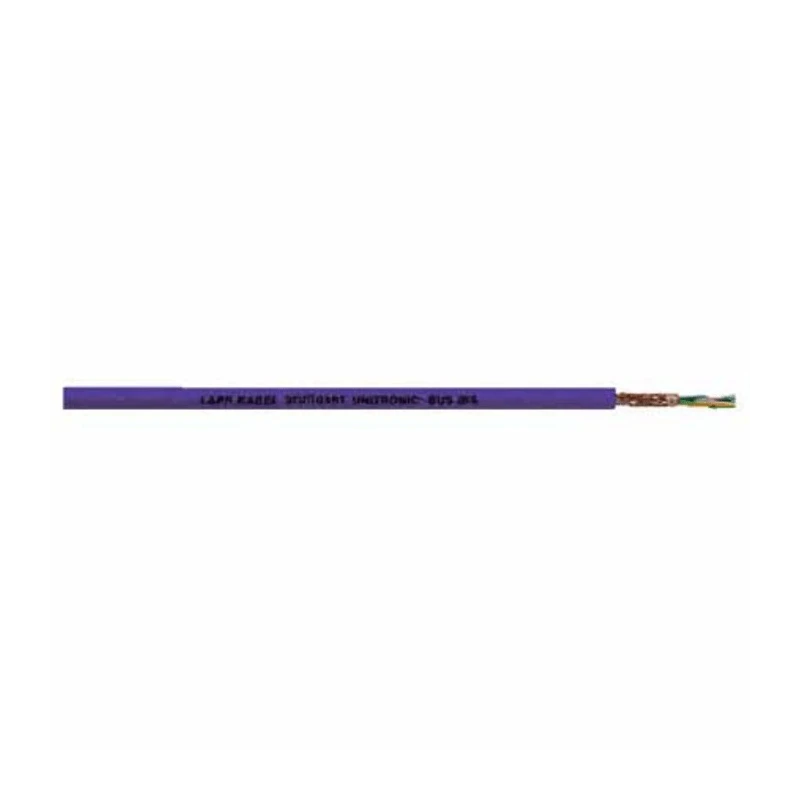 Lapp UNITRONIC BUS IBS Data Cable, 2 Cores, 0.22 to 1 mm² CSA 17 AWG, Screened, 50 m, Purple Polyethylene Sheath 2170208