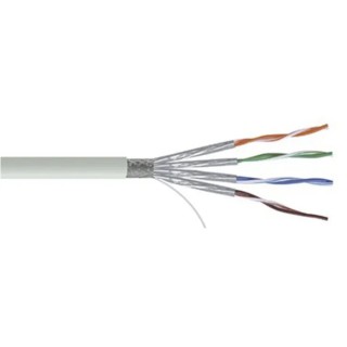 RS PRO Cat7 Shielded Ethernet Cable, 100 m, Grey, S/FTP PVC Jacket Cat7
