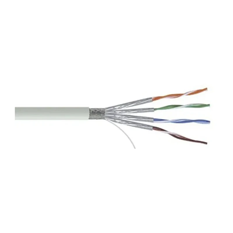 RS PRO Cat7 Shielded Ethernet Cable, 100 m, Grey, S/FTP PVC Jacket Cat7