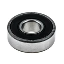 SKF Single Row Deep Groove Ball Bearing 10 mm ID, 26 mm OD, Race Width 8 mm, Sealed End, Sheet Metal Cage 6000-2RSH