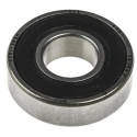 SKF Single Row Deep Groove Ball Bearing 12 mm Inside Diameter, 28 mm Outside Diameter, 8 mm Race Width, Sealed Ends 6001-2RSH