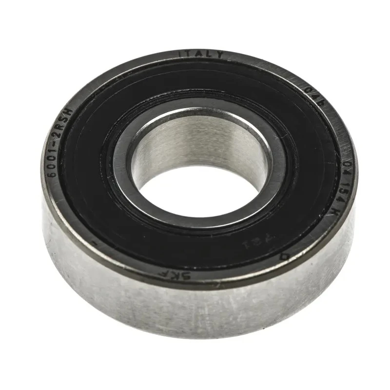 SKF Single Row Deep Groove Ball Bearing 12 mm Inside Diameter, 28 mm Outside Diameter, 8 mm Race Width, Sealed Ends 6001-2RSH