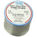 Felder Lottechnik Lead Solder Wire 1.5 mm Diameter 40% Lead, 60% Tin Rosin Based Flux 183°C Melting Point 18.601.52037