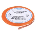 Felder Lottechnik De-Soldering Braid 1.6 m Length, 3 mm Width, Flux-Soaked, Germany 27.163.00037
