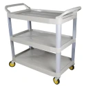 RS PRO 3 Plastic Non-Marking Swivel Trolley 850mm Platform Length 120kg Load 492mm Width 444-2458
