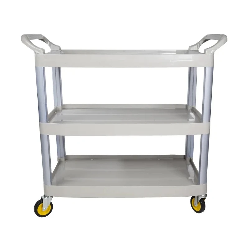 RS PRO 3 Plastic Non-Marking Swivel Trolley 850mm Platform Length 120kg Load 492mm Width 444-2458