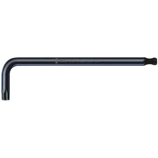 Wera Torx Key L Shape, Black Laser Finish, TX 8 x 76 mm, Short and Long Arm 05057150001