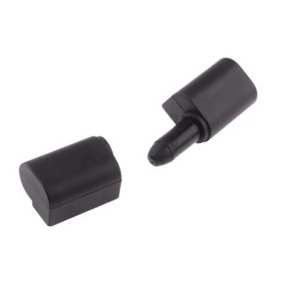 RS PRO Matt Thermoplastic Barrel Hinge with Lift Off Pin Screw Fixing 62mm x 22mm x 17mm 110-4572