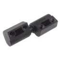 RS PRO Matt Thermoplastic Barrel Hinge with Lift Off Pin Screw Fixing 62mm x 22mm x 17mm 110-4572