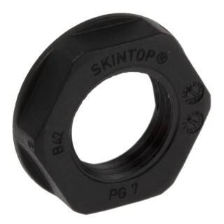 Lapp Black Fibreglass Reinforced Polyamide Cable Gland Locknut PG11 Thread IP68 53019200