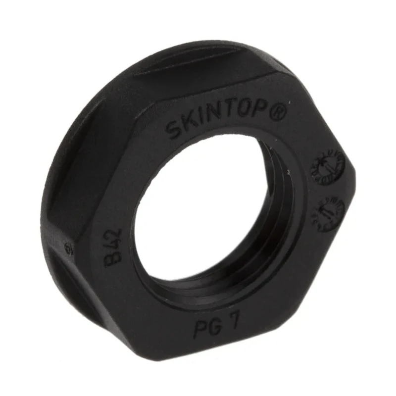 Lapp Black Fibreglass Reinforced Polyamide Cable Gland Locknut PG11 Thread IP68 53019200